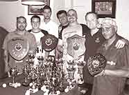 The Normanton Pub Pool team, with their awards.