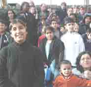 People at the opening ceremony for the school amalgamation.