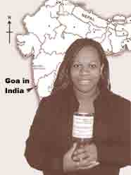 Beverley Blake, who will be going to Goa on the west coast of India to look after children.