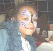 A young girl at the Multicultural Festive Party.
