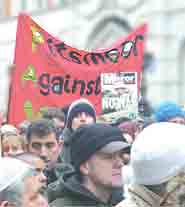 "Pitsmoor Against The War" demonstrators.