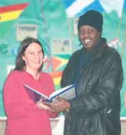 Fiona Rigby with Rob Smith .