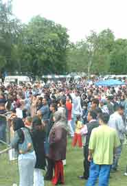 Peole at the last Abbeyfield Festival.