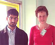 Jobnet workers, Zaheer and Jackie.