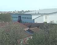 Sheffield United Football Academy with Firshill rooftops in view.