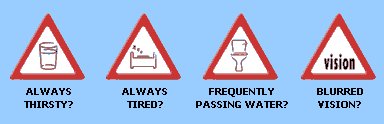 Always thirsty? Always tired? Frequently passing water? Blurred vision?