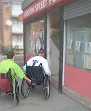 As wheelchair users Paul and his partner Serisa have real problems doing ordinary things like going to the corner shop