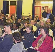 Residents at the well-attended public meeting on 12th November.