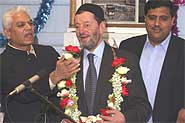 David Blunkett with local Islamic leaders.