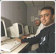 Omer Abdulqader in the Goodwill Community Centre computer suite.