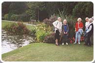 Members of the Agewell group by the lake.