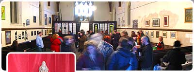 Visitors at the '...Still...' exhibition.