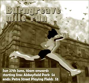 Burngreave Mile Run. Sun 27th June, 10am onwards.sSarting line: Abbeyfield Park S4. Ends: Petre Street Playing Fields S3.