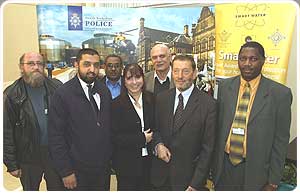 David Blunkett MP (second from right) joins representatives from BNDfC to launch the SmartWater initiative.