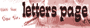 Letters Page.