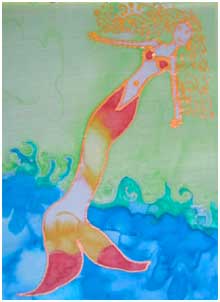 Seaweed Mermaid, by Cora Norman (age 11).