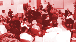 John Barber addresses the Burngreave Business Seminar